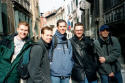 On a Venetian bridge with Mike, Jared, Aaron, and Bob